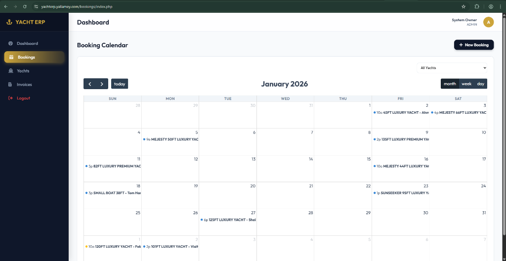 Yacht Booking Platform